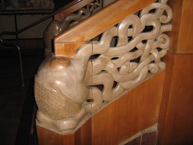 Beach Chalet Stair carving