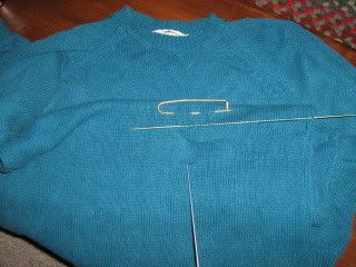 picking up stitches along the hem