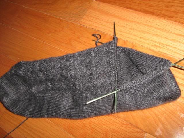 cabled socks