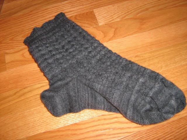 cabled socks