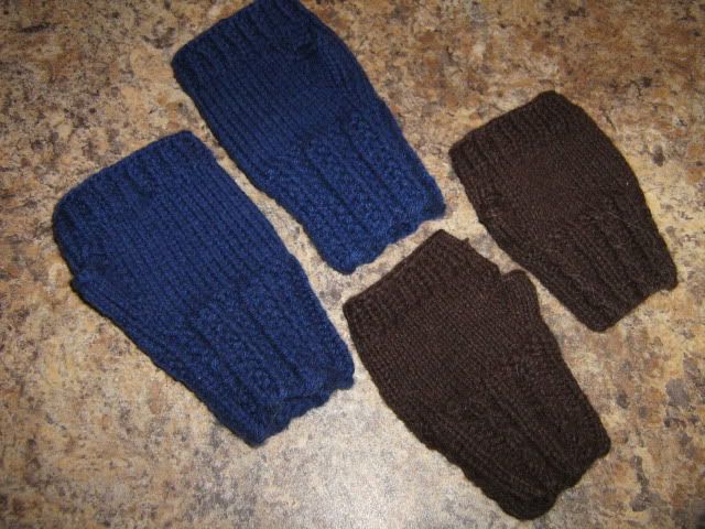 fingerless mits  child size