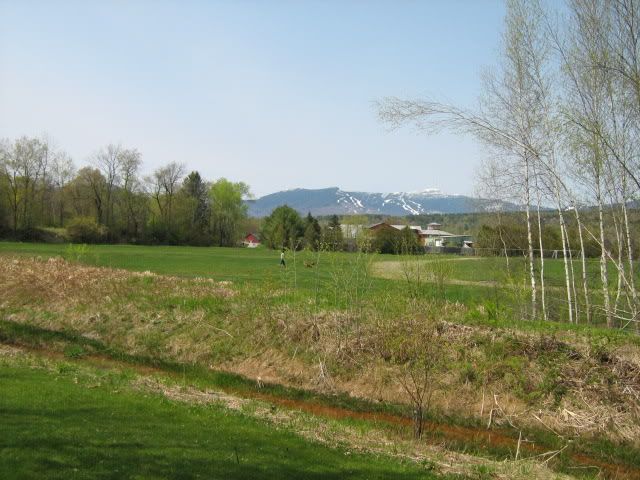 view from the rec path in Stowe VT