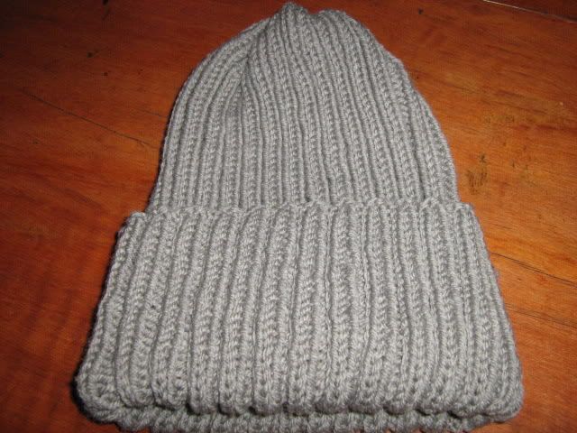 plain ribbed hat