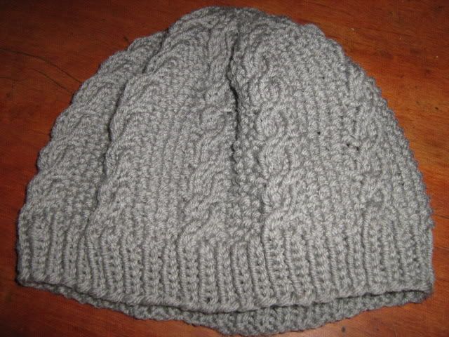 cabled hat