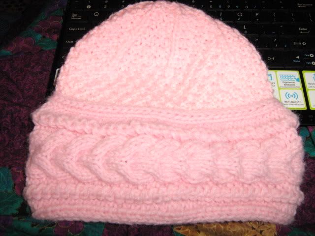 pink child's hat