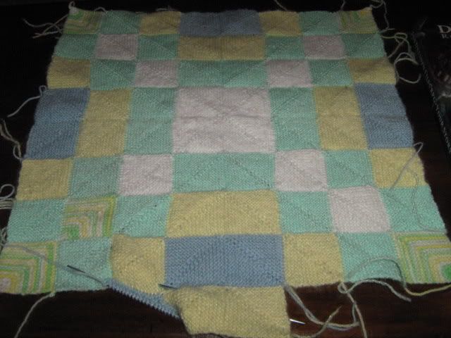 mitred square blanket