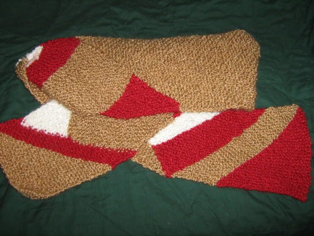 short-row scarf