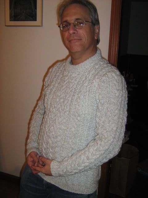 modeling the new sweater