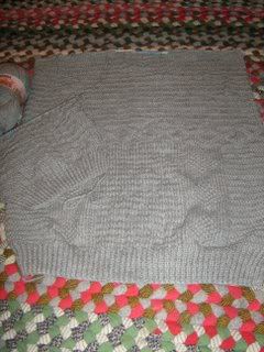 gray merino back and sleeve