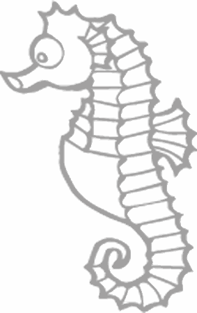 Dibujos para pintar peces, tortugas, tiburones, caracoles, lobos marinos, estrellas de mar, pescados, caballitos de mar, cocodrilos