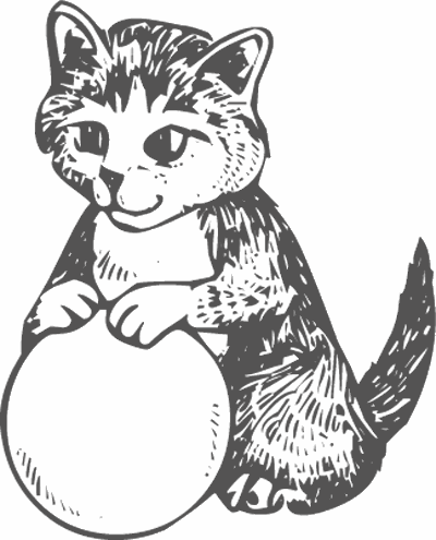 Dibujos para pintar de gatitos