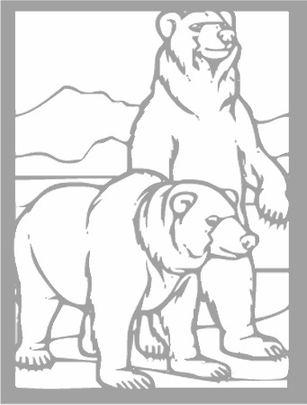 Dibujos para colorear animales de la selva, osos, elefantes, etc