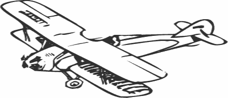 Dibujos para colorear aviones