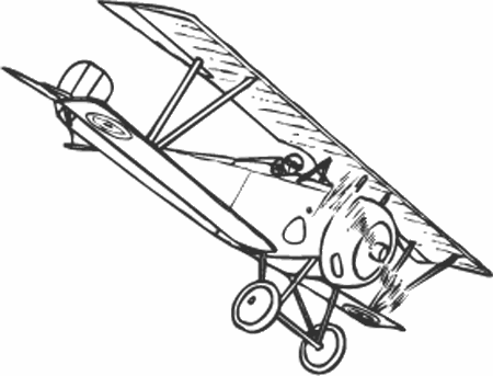 Dibujos para colorear aviones