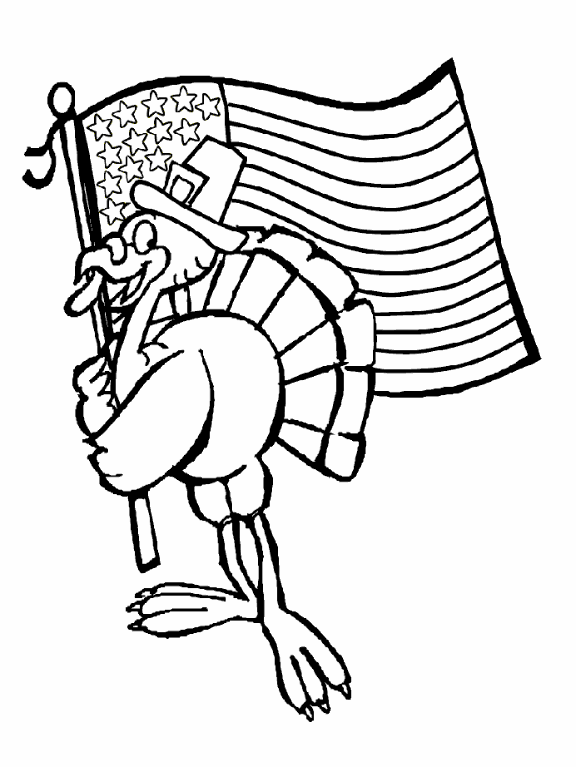 Dibujos para colorear del dia de accion de Gracias