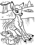 Dibujos para pintar de bambi