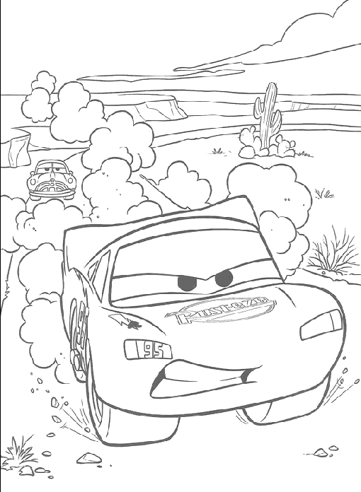 Dibujos para colorear de cars
