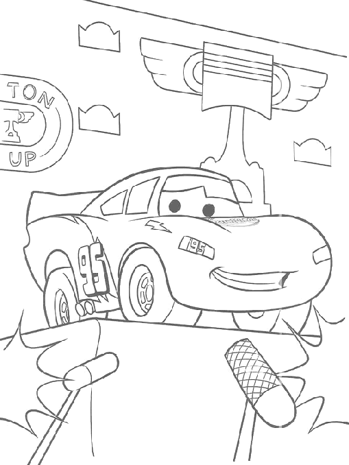 Dibujos para colorear de cars