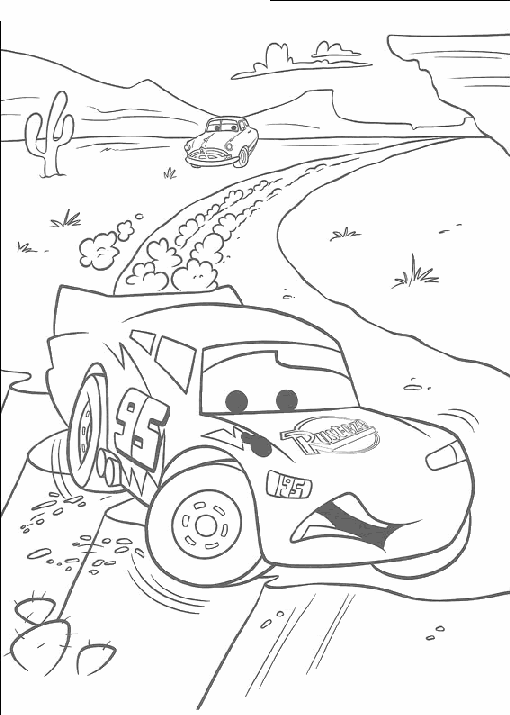 Dibujos para colorear de cars
