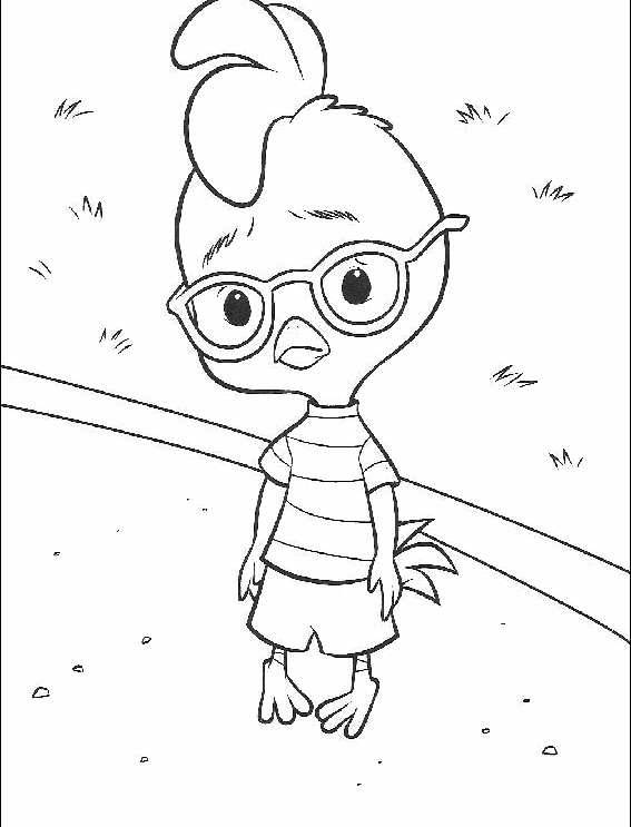 Dibujos para colorear de chicken little