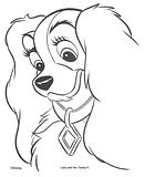 Dibujos para colorear de la Dama y el Vagabundo