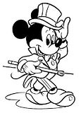 Dibujos para pintar de Mickey