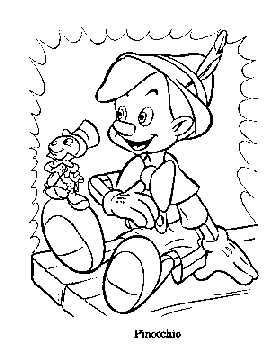 Dibujos para pintar de Pinocho