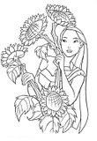 Dibujos para pintar de Pocahontas