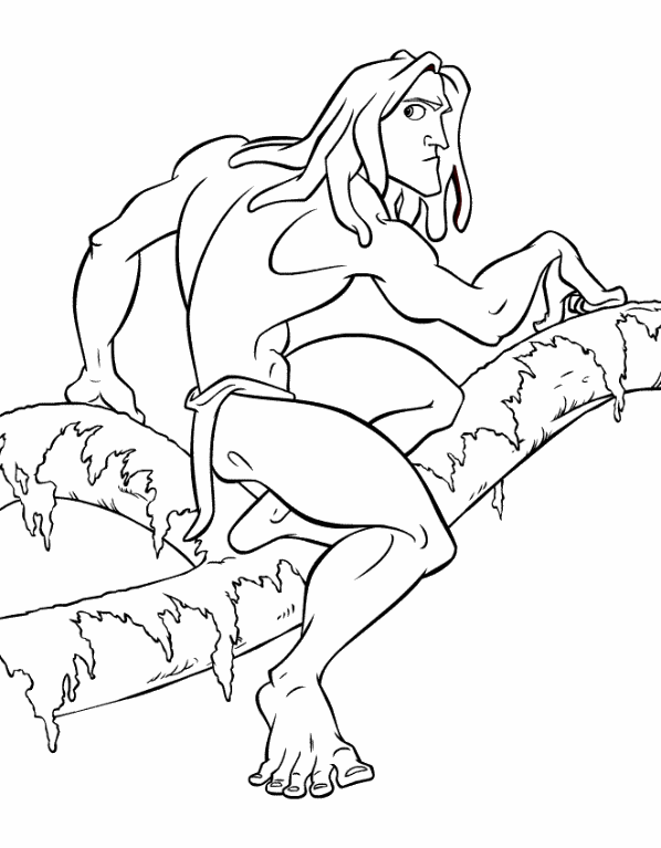 Dibujos para pintar de Tarzan