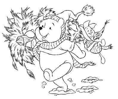 Dibujos para pintar de Winni pooh