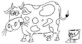 Dibujos para pintar animales de granja