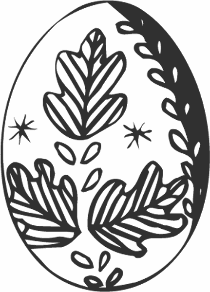 Dibujos para pintar de Huevos de pascua