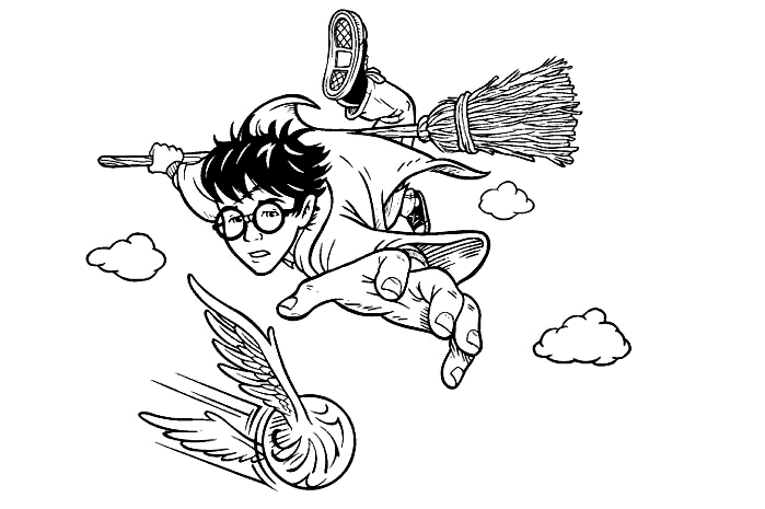 Dibujos para pintar de Harry Potter