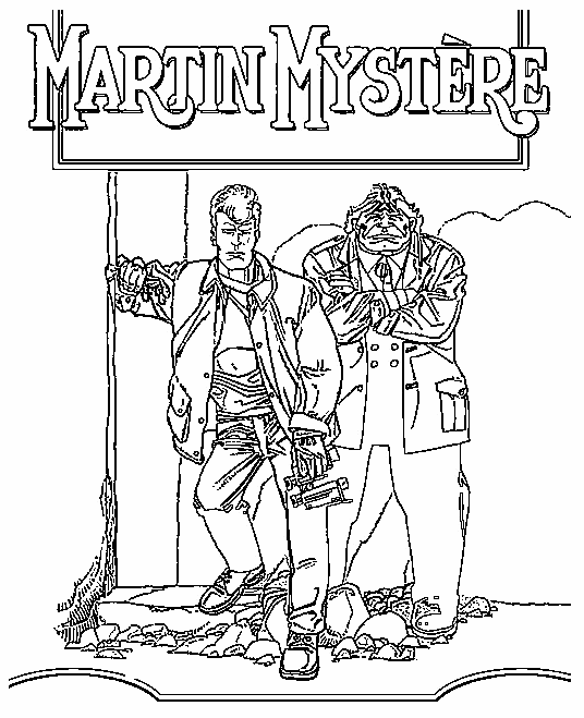 Dibujos para pintar Martin mystery