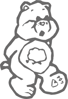 Dibujos para pintar de osos amorosos