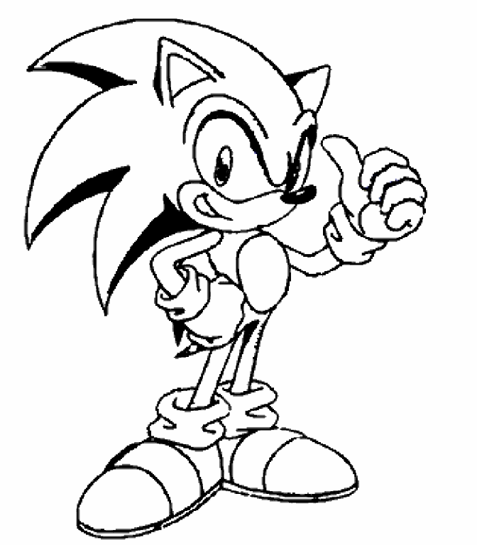 Dibujos para pintar de Sonic