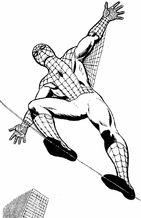 Dibujos para pintar de Spiderman