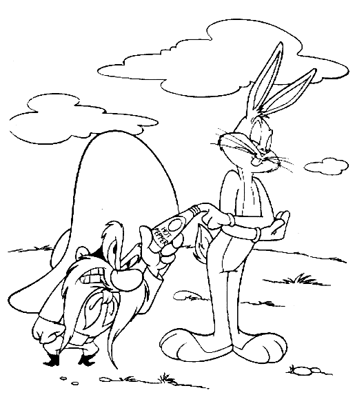 Dibujos para pintar de Bugs bunny