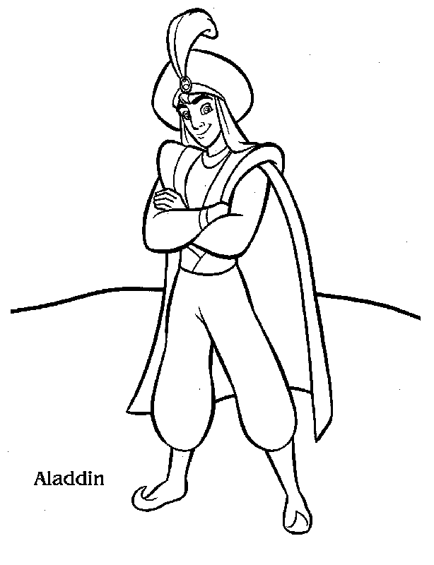 disegni aladino da colorare