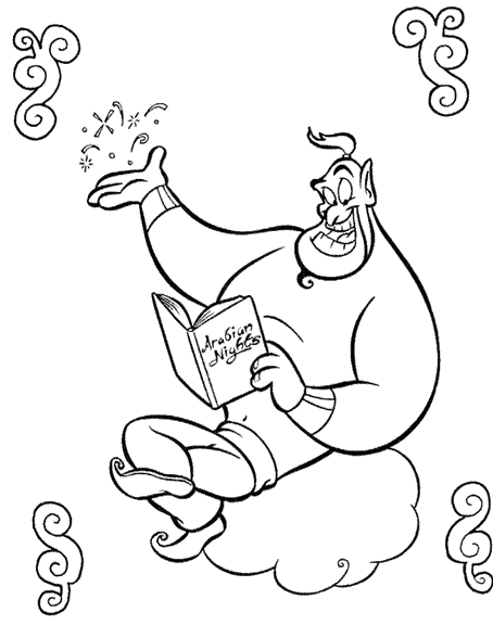 disegni aladino da colorare