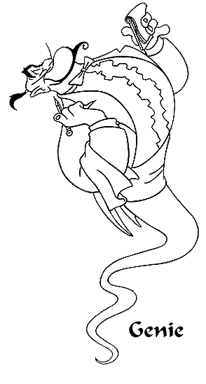disegni aladino da colorare