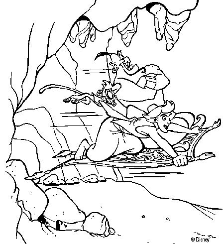 disegni aladino da colorare