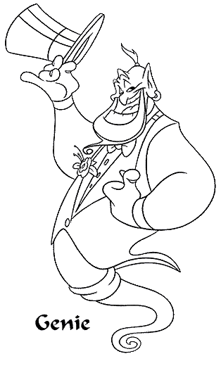disegni aladino da colorare