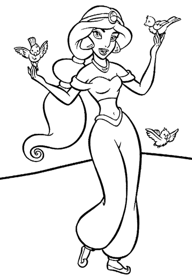 disegni aladino da colorare