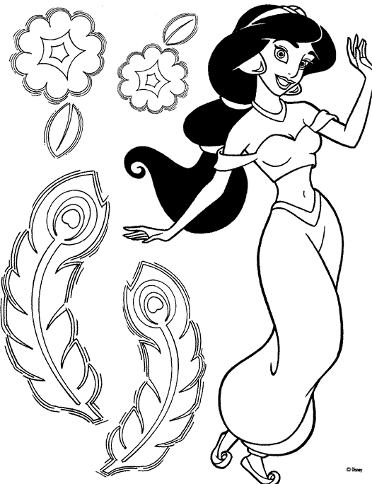 disegni aladino da colorare