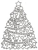 disegni alberi natale