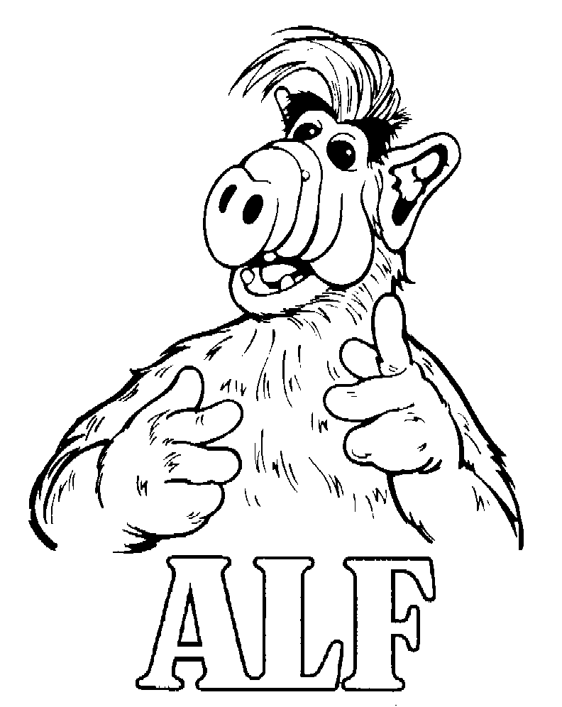 disegni alf da colorare