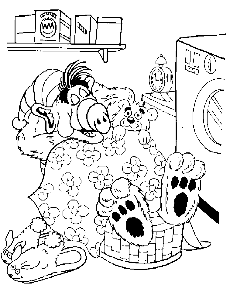 disegni alf da colorare