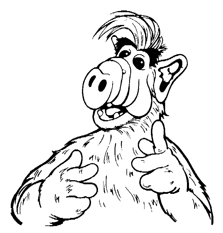 disegni alf da colorare