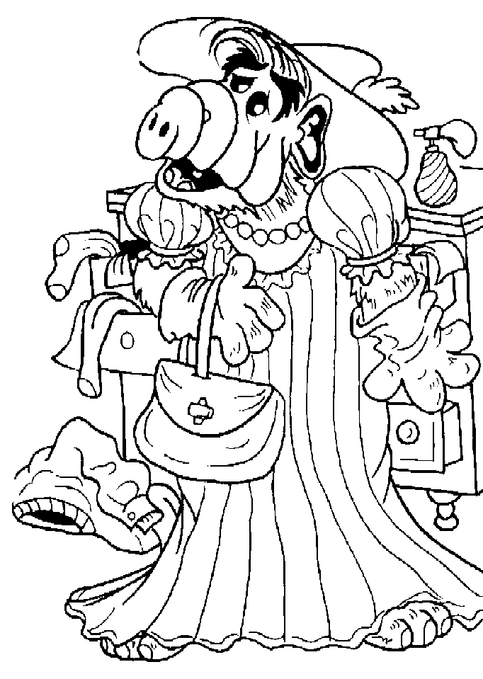 disegni alf da colorare
